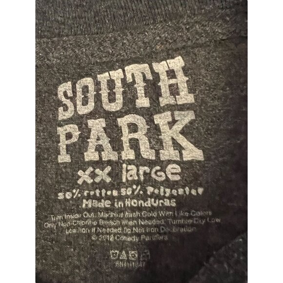 South Park T-Shirt XX Large 50% Cotton 50% Polyester Heather Gray - Picture 5 of 7